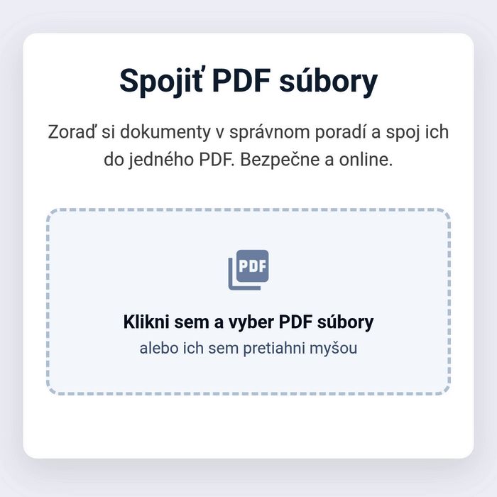 Spojte viacero PDF súborov do jedného dokumentu rýchlo a jednoducho