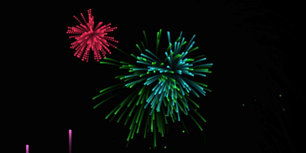 OHŇOSTROJ, rozžiar svoj monitor farebným ohňostrojom