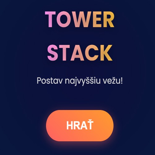 Otestuj svoj postreh v hre Postav vežu, Ukladaj farebné bloky na seba